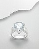 Heart Design CZ Sterling Silver Ring 53-701-847