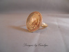Large Brass Coin Ring CSS