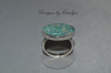 Multi Color Amazonite East/West Sterling Silver Ring  CSS134R