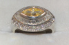 Yellow Marquis & White Baguette & Round CZ Sterling Silver Ring CSS174988